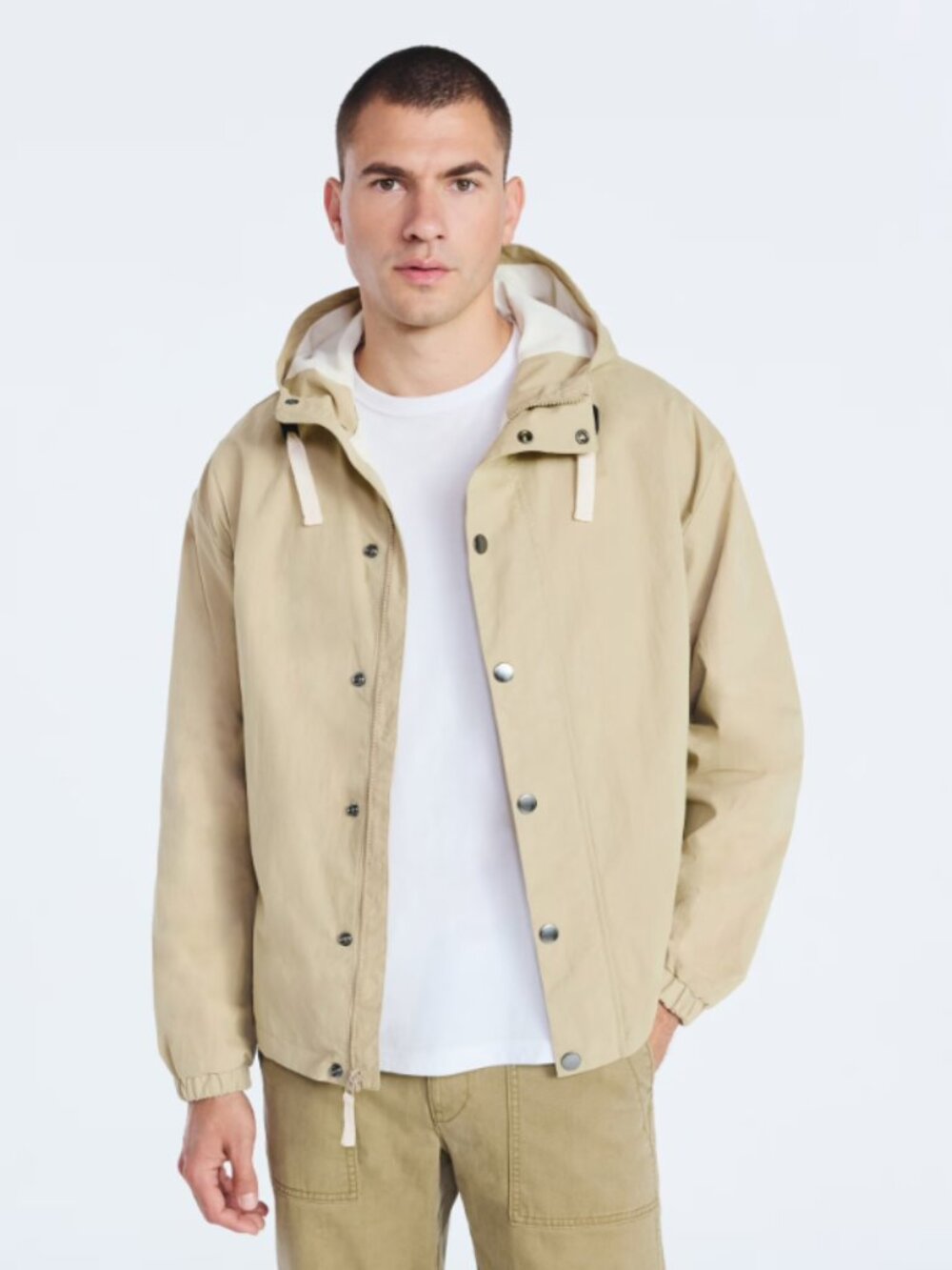 Free Assembly Mens Utility Jacket with Hood, Sizes 2XL
